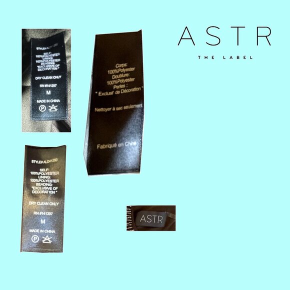 ASTR Pleated Sheath Dress Tiered Sleeveless M - Picture 4 of 5